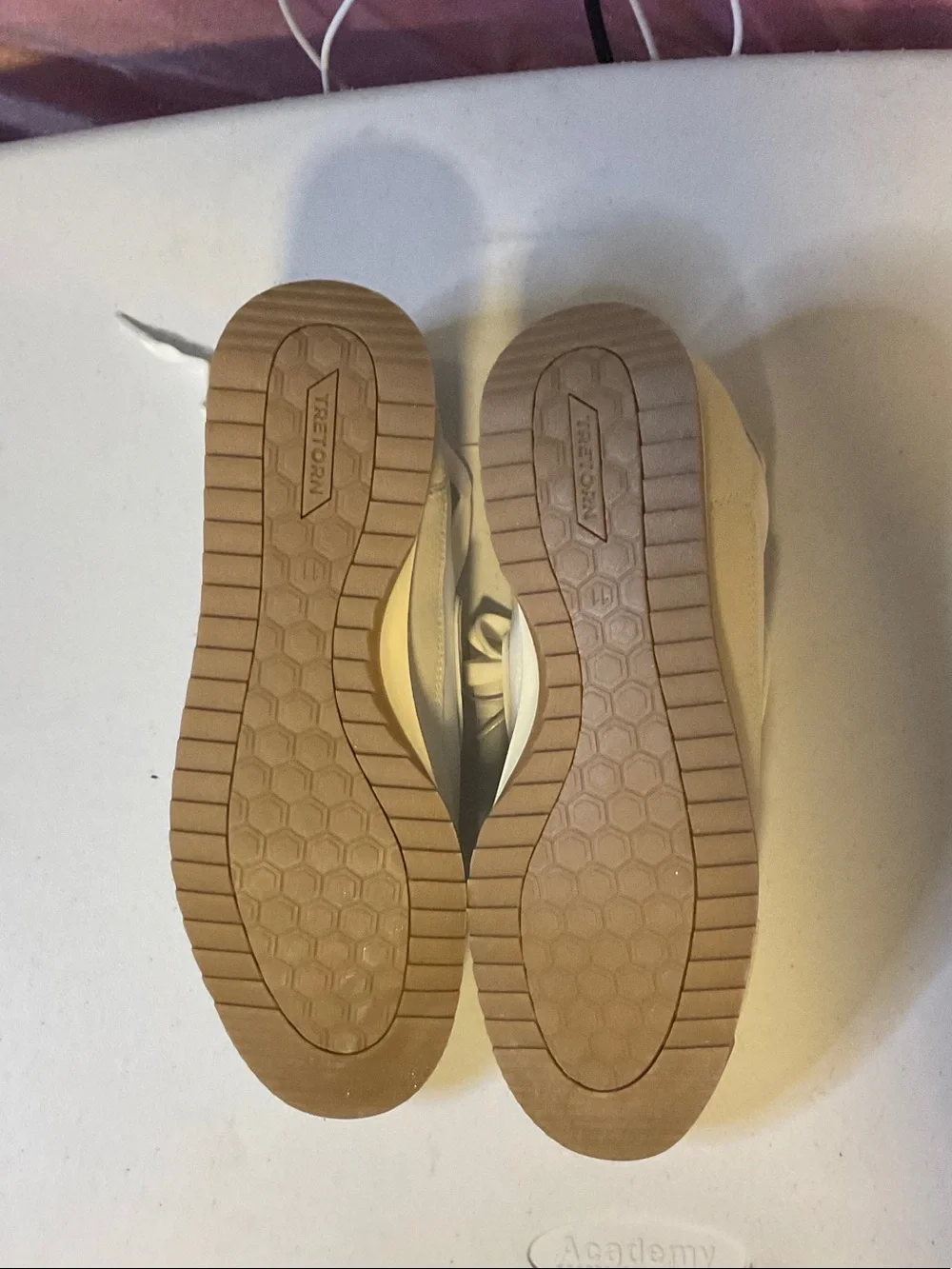 Shoes 5 - Tretorn Cream White and Tan Women's Sneakers